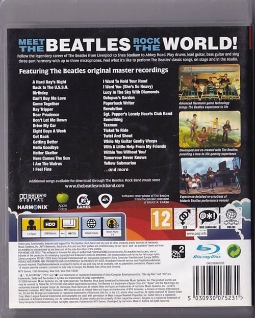 The Beatles Rockband - PS3 (B Grade) (Genbrug)